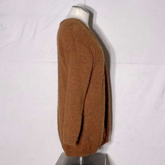 Women’s Ochre Soft Knit V Neck Sweater L - Picture 5 of 10